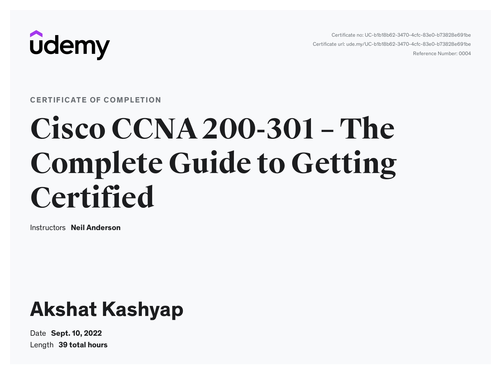 Cisco CCNA 200-301